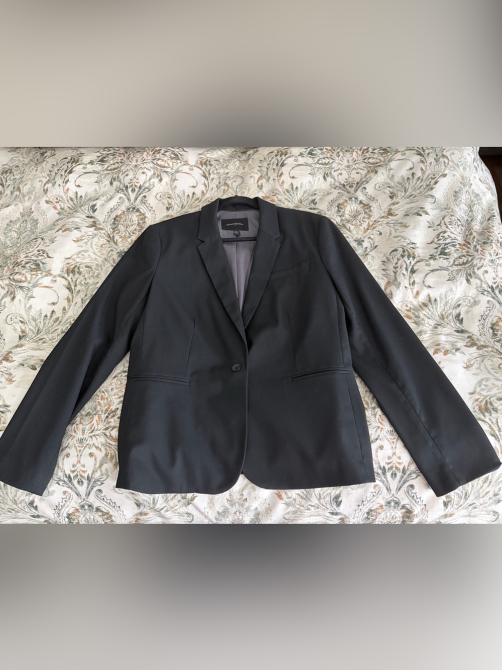 Banana Republic Black Womens Single-Button Blazer